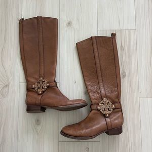 Tory Burch Brown Riding Boot, 8.5M